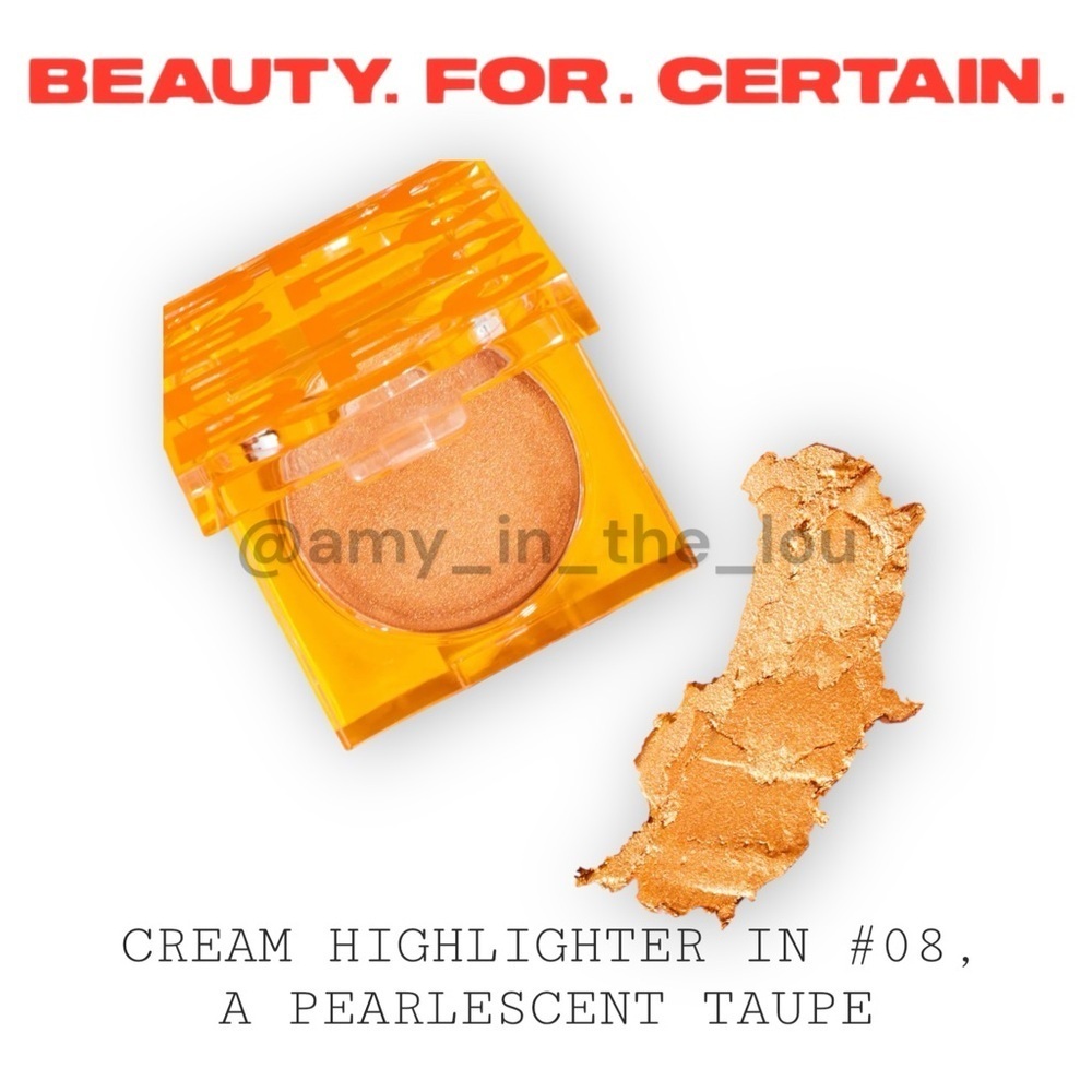 Cream Highlighter in #08, a pearlescent taupe, by Beauty For Certain